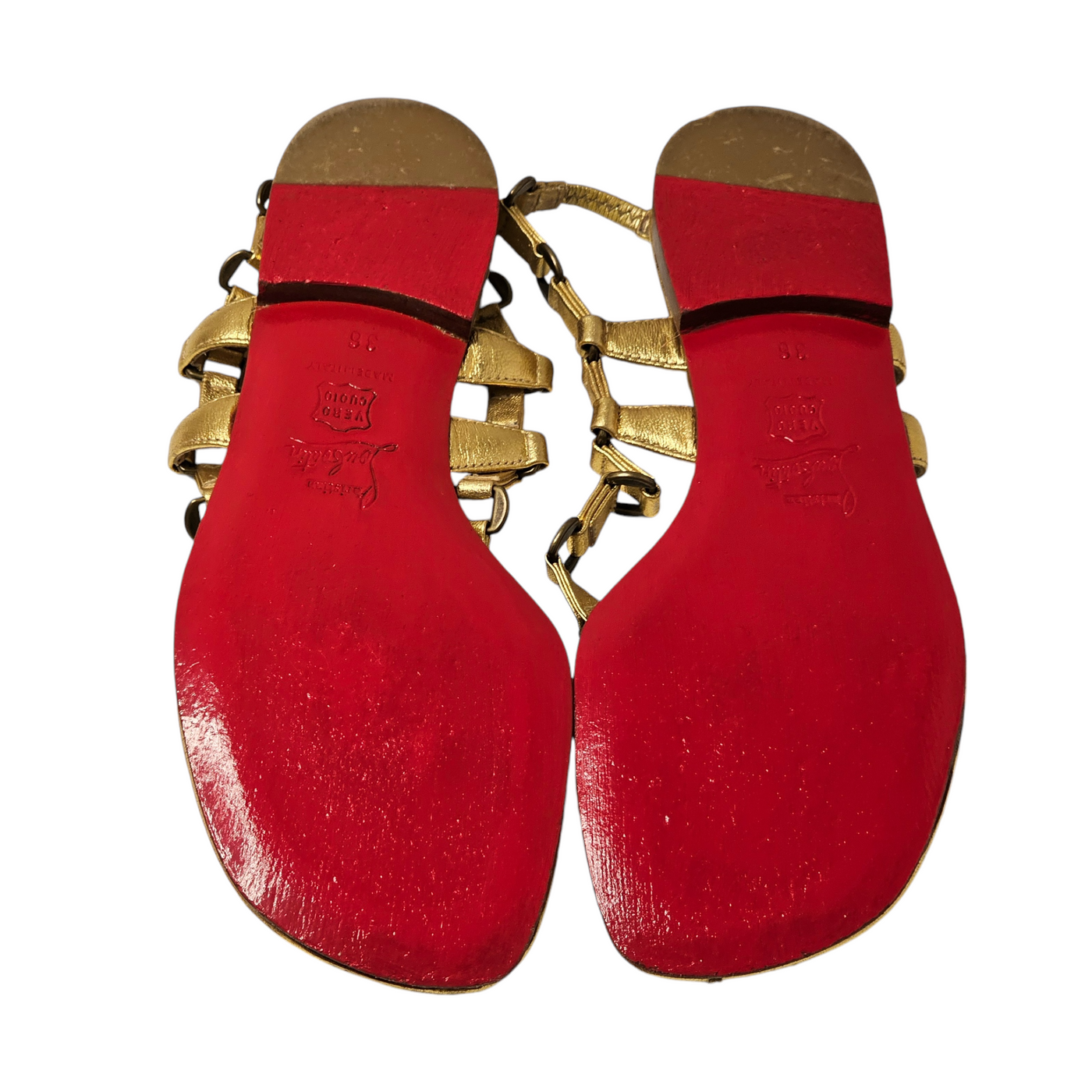 CHRISTIAN LOUBOUTIN FLAT SANDALS EU 36/ UK 3