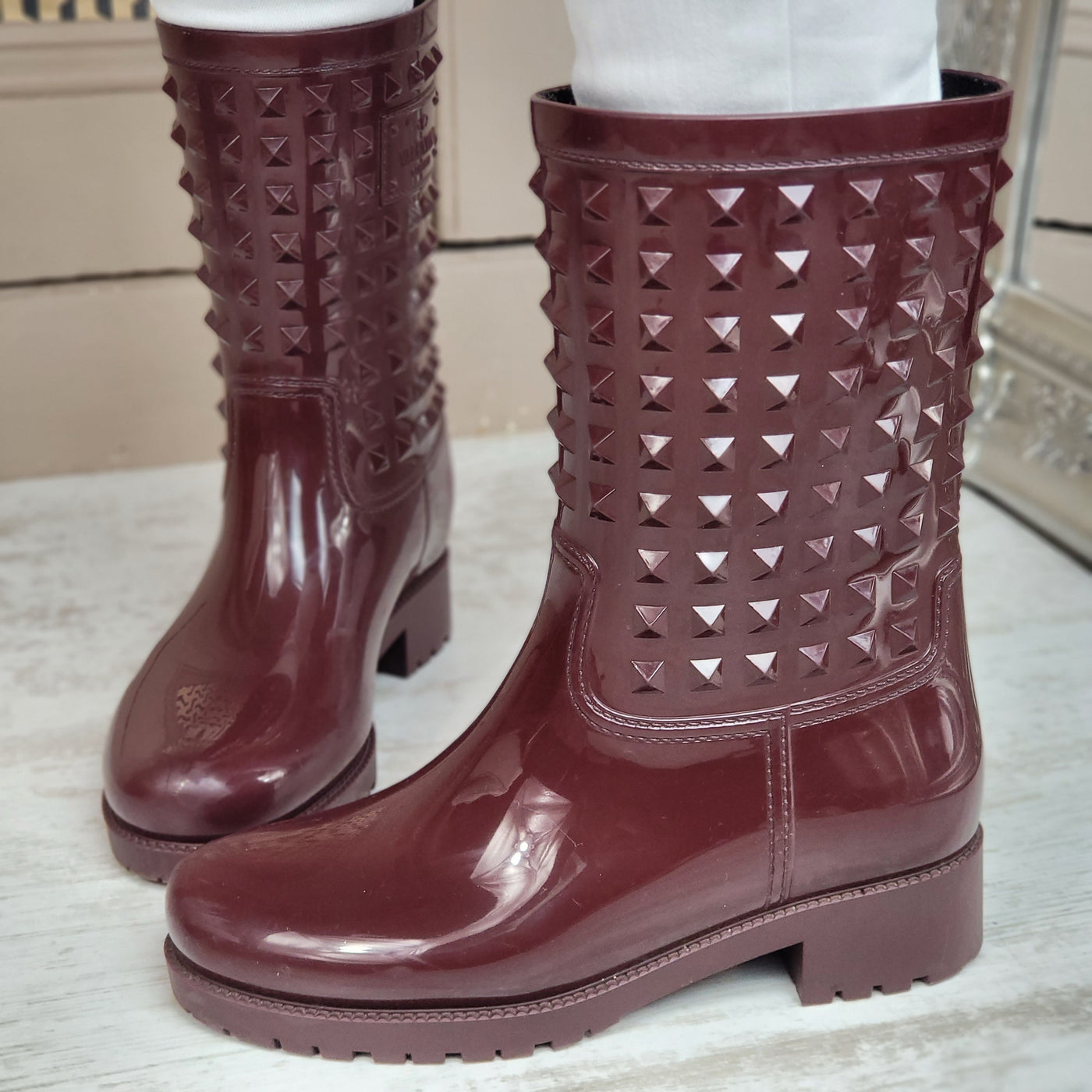 VALENTINO GARAVANI RUBBER RAIN BOOTS EU 36/ UK 3