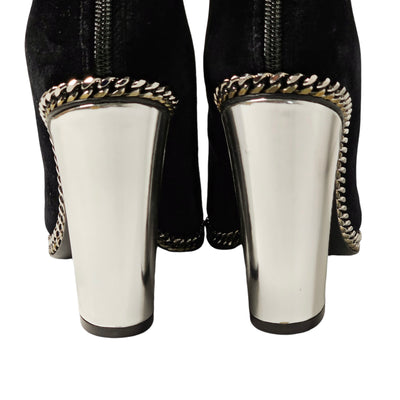 BALMAIN VELVET BOOTS EU 39/ UK 6