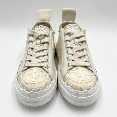 NEW - CHLOÉ LAUREN LACE SNEAKERS EU 37/ UK 4