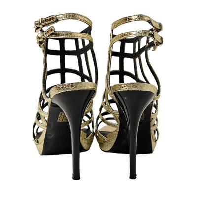 VERSACE JEANS CAGED HEELS EU 37/ UK 4