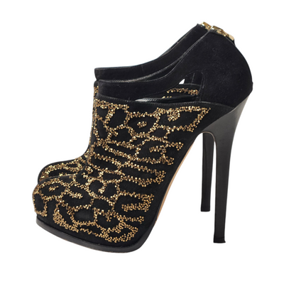 Fendi Beaded Ankle Boots 