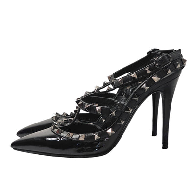 Valentino Gravani Rockstud Noir Heels 