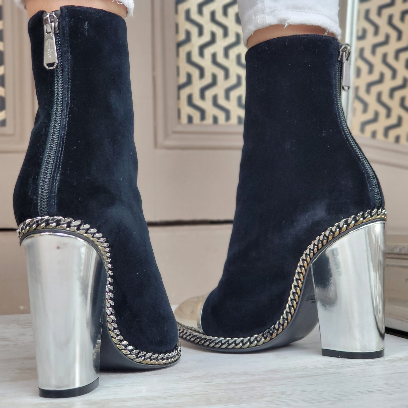 balmain boots womens