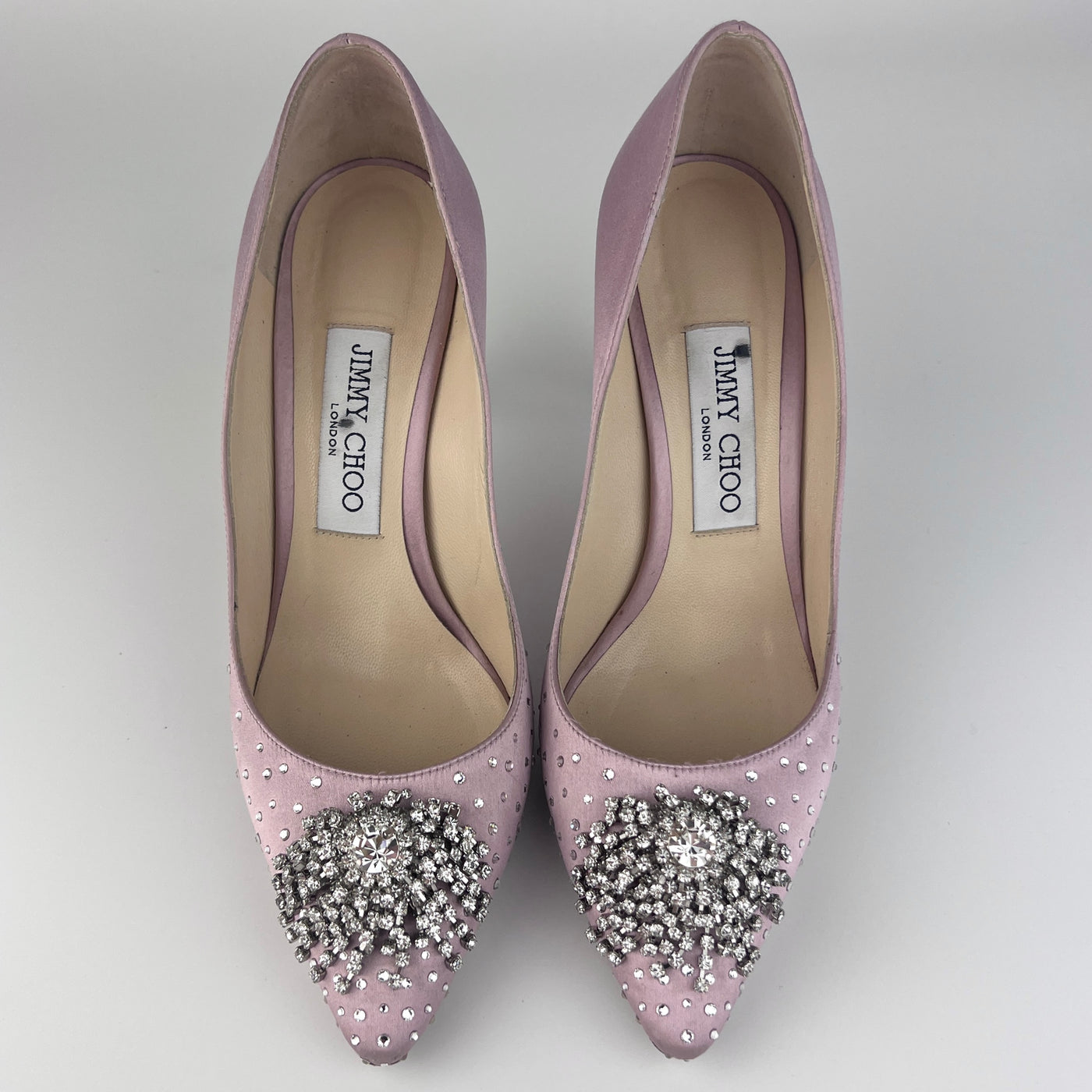 JIMMY CHOO JOAN CRYSTAL EMBELLISHED PUMPS EU 37/ UK 4