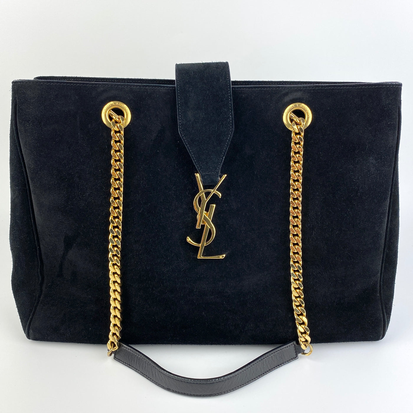 suede tote bag