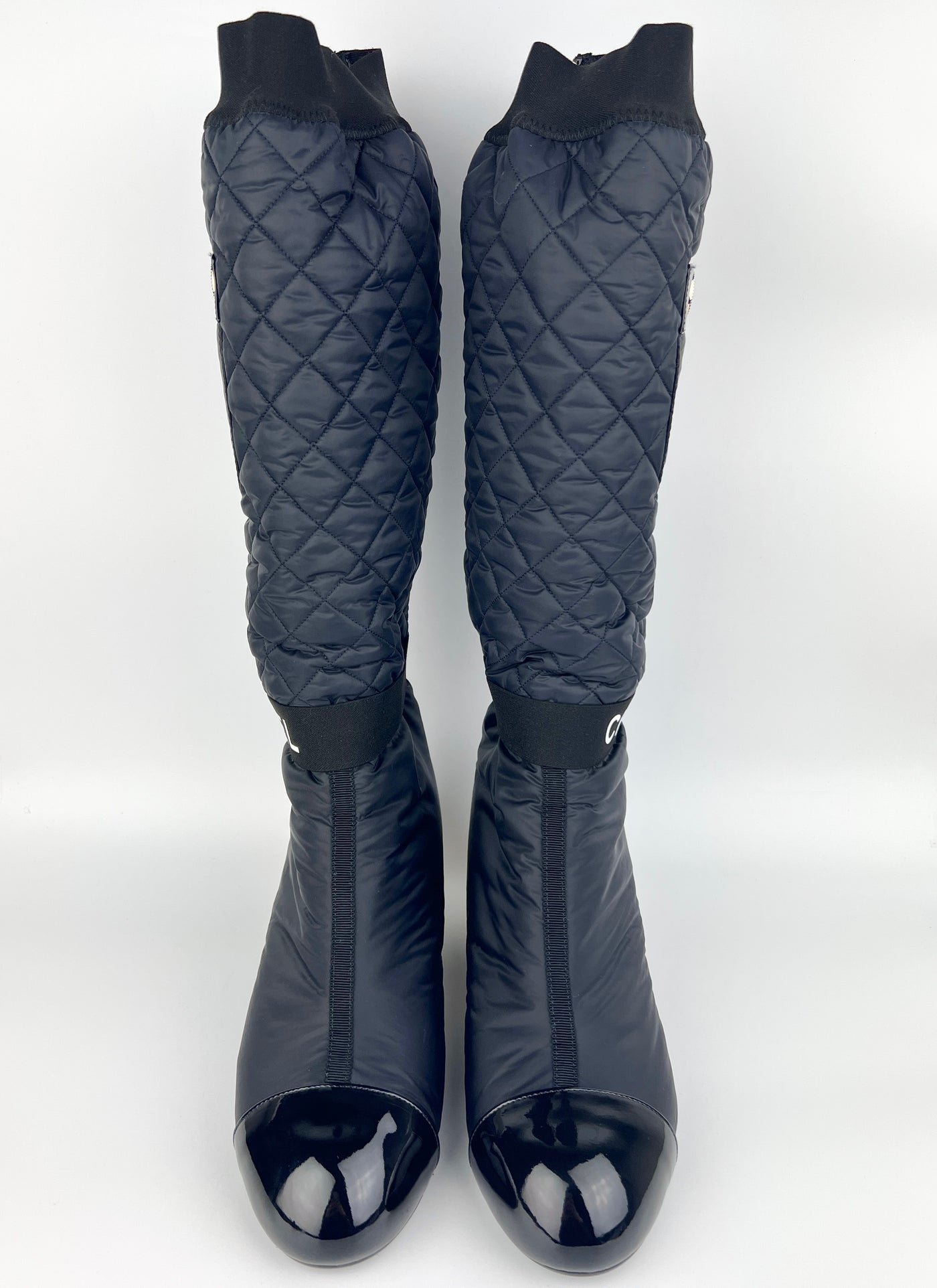 chanel boots knee high