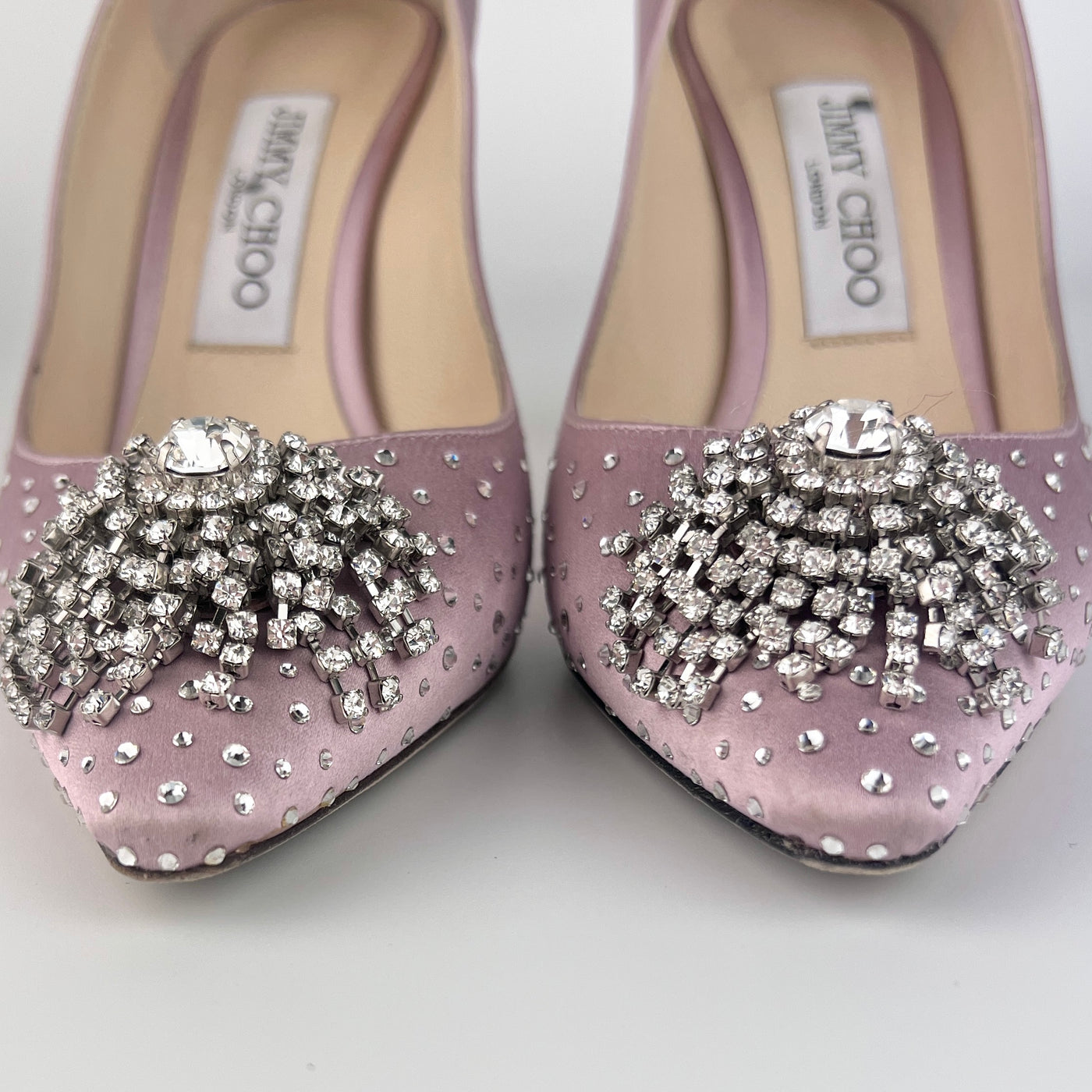 JIMMY CHOO JOAN CRYSTAL EMBELLISHED PUMPS EU 37/ UK 4