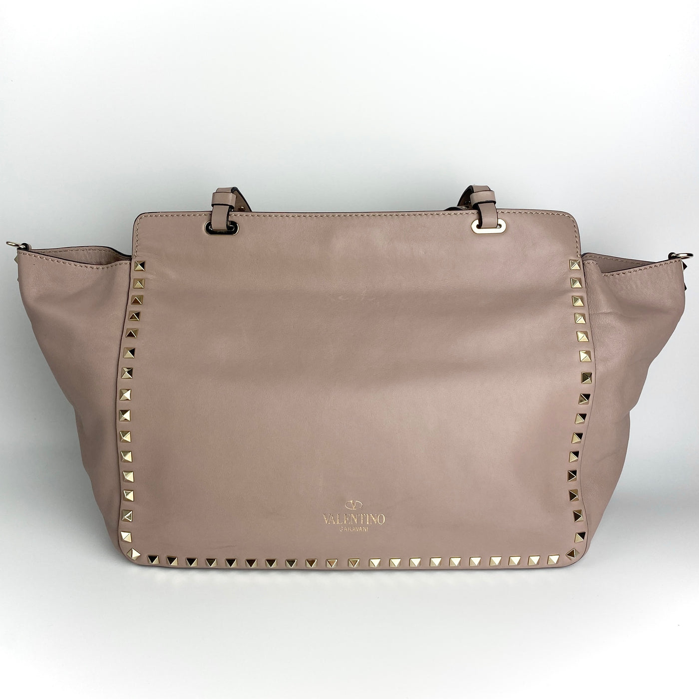 VALENTINO GARAVANI MEDIUM STUDDED ROCKSTUD TOTE BAG