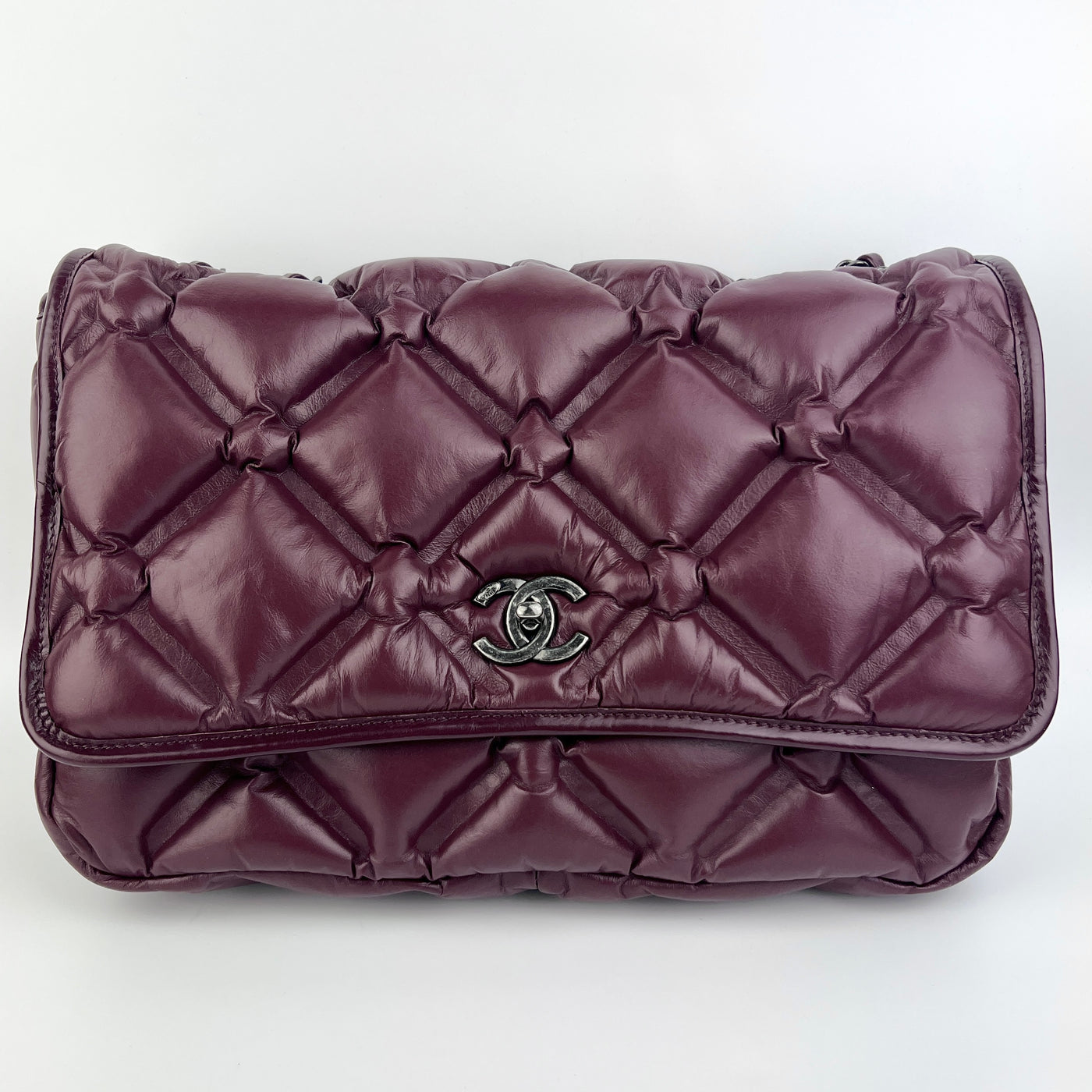 CHANEL QUILTED JUMBO CHESTERFIELD FLAP BAG