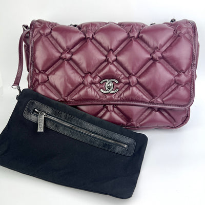 CHANEL QUILTED JUMBO CHESTERFIELD FLAP BAG