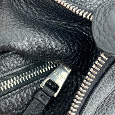 PRADA CHAIN LEATHER HOBO BAG