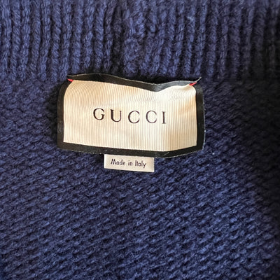 GUCCI OVERSIZED CABLE KNIT CARDIGAN SIZE XL