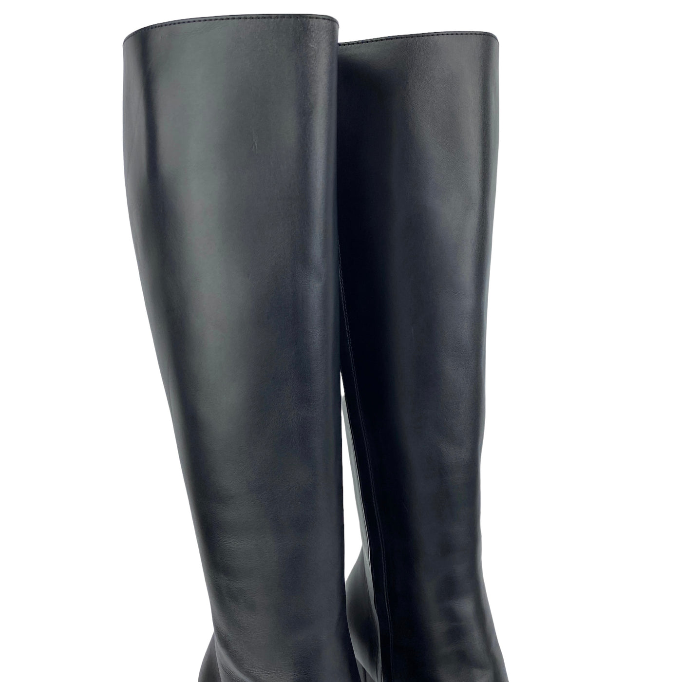 Pre-owned Louis Vuitton Leather Riding Boots In Black