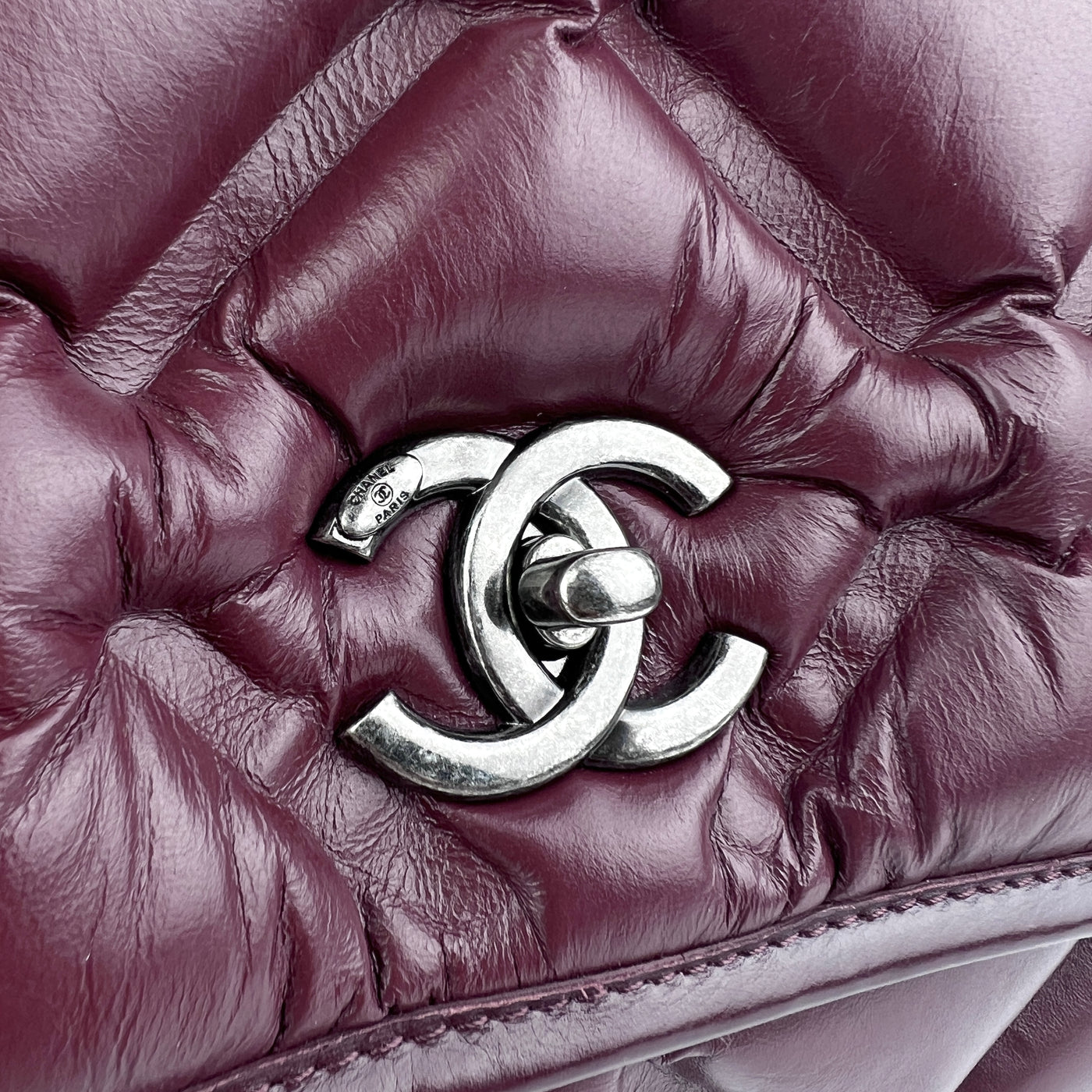 Chanel Chesterfield Flap Bag Quilted Calfskin Jumbo
