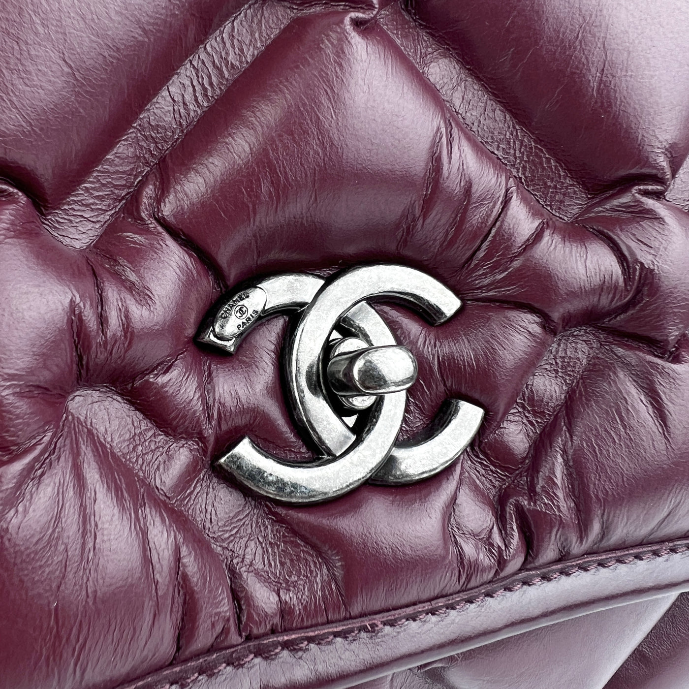 CHANEL QUILTED JUMBO CHESTERFIELD FLAP BAG