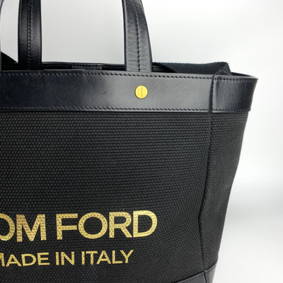 TOM FORD CANVAS T SCREW MINI TOTE BAG