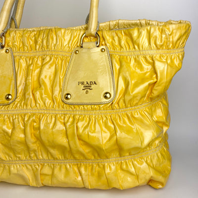 PRADA GLACÉ GAUFRE TOTE BAG