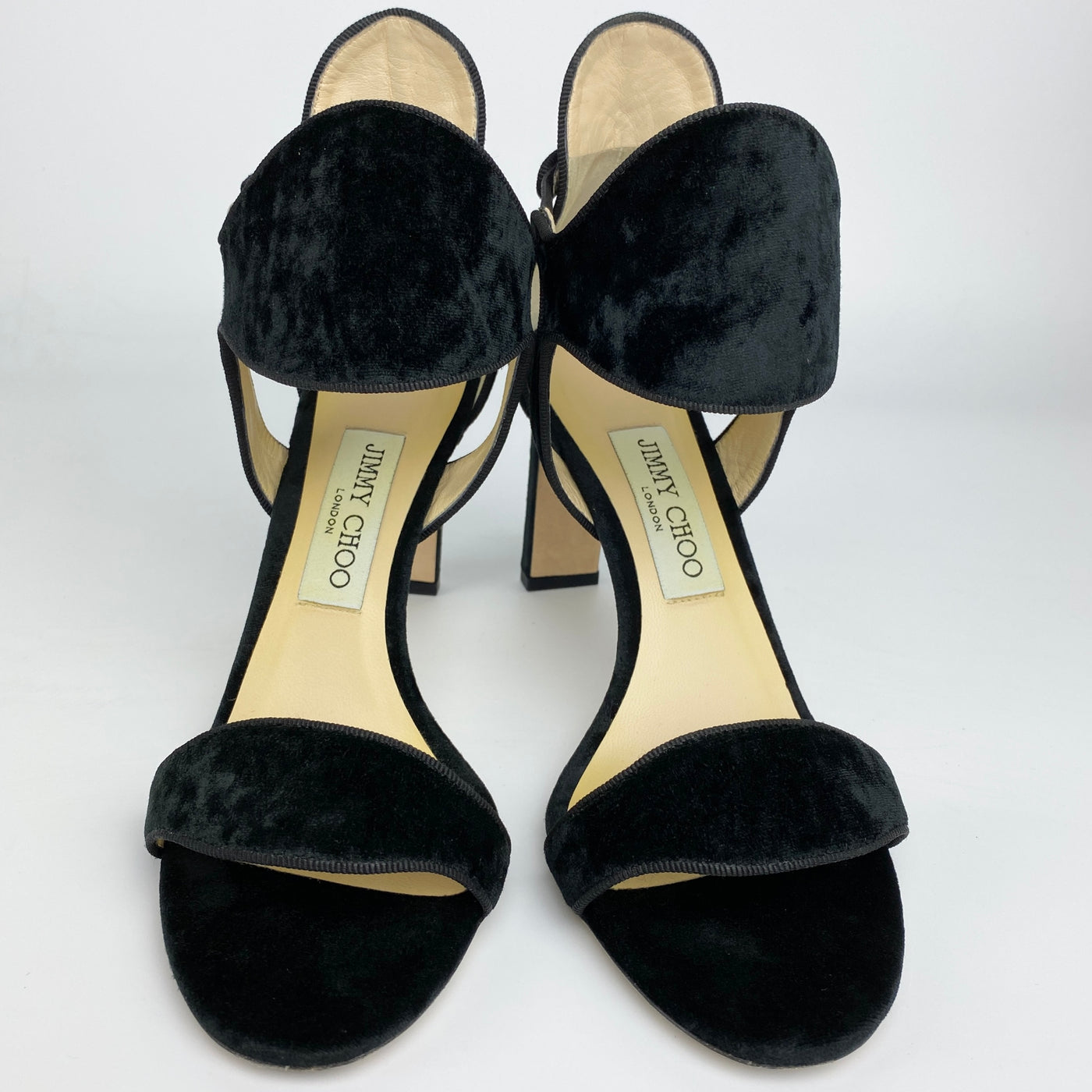 JIIMMY CHOO MOLLY VELVET SANDALS EU 37.5/ UK 4.5