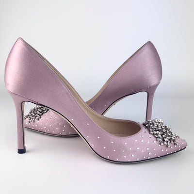 JIMMY CHOO JOAN CRYSTAL EMBELLISHED PUMPS EU 37/ UK 4