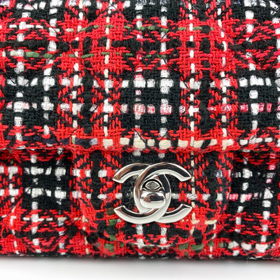 CHANEL TWEED MINI CLASSIC FLAP BAG