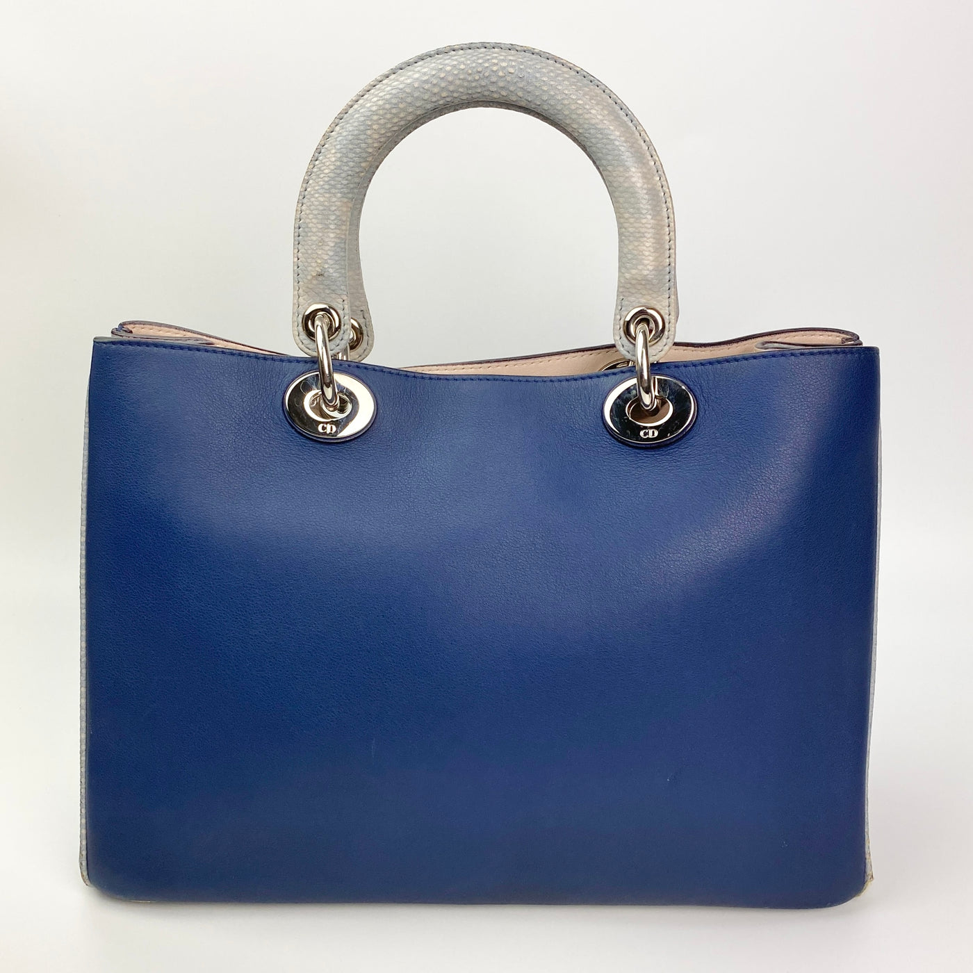 DIOR Medium Navy Blue Lady Dior - The Purse Ladies