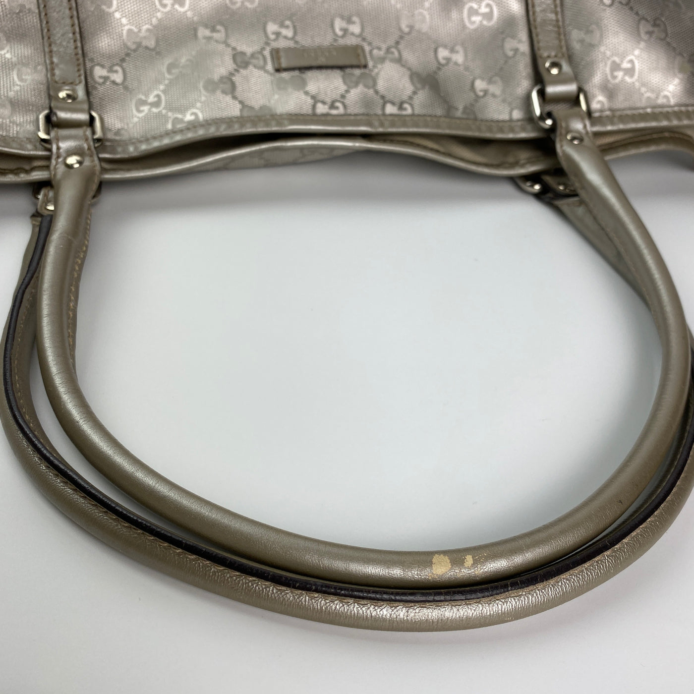 GUCCI SUPREME METALLIC LEATHER BAG