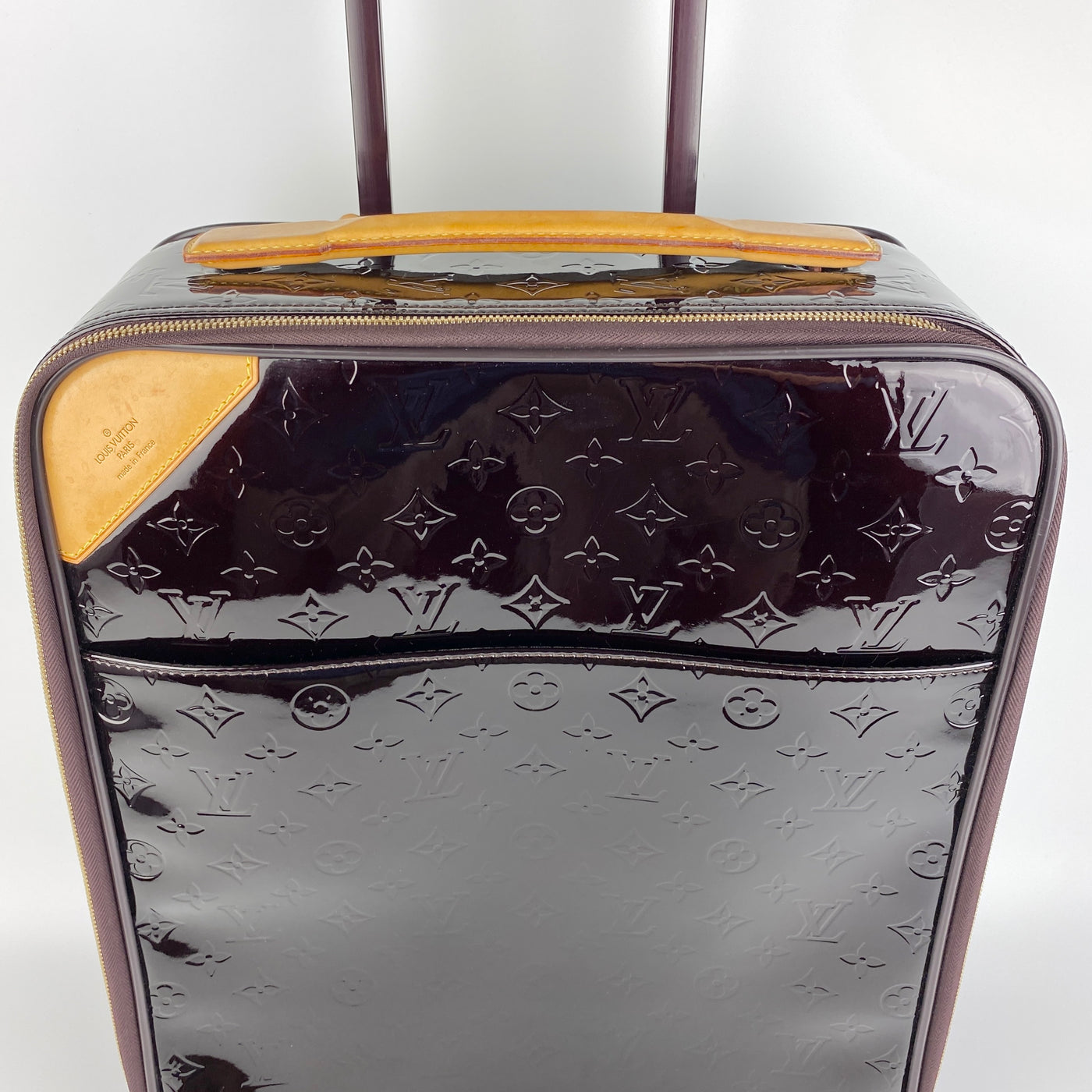 LOUIS VUITTON MONOGRAM VERNIS LEATHER PEGASE TROLLEY LUGGAGE BAG