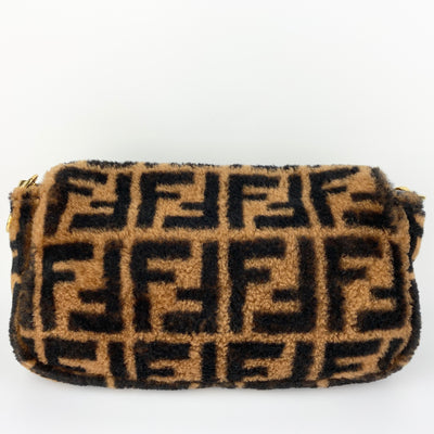 FENDI SHEARLING FUR BAGUETTE BAG