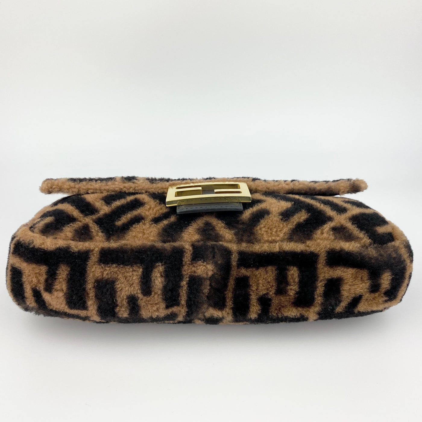 FENDI SHEARLING FUR BAGUETTE BAG