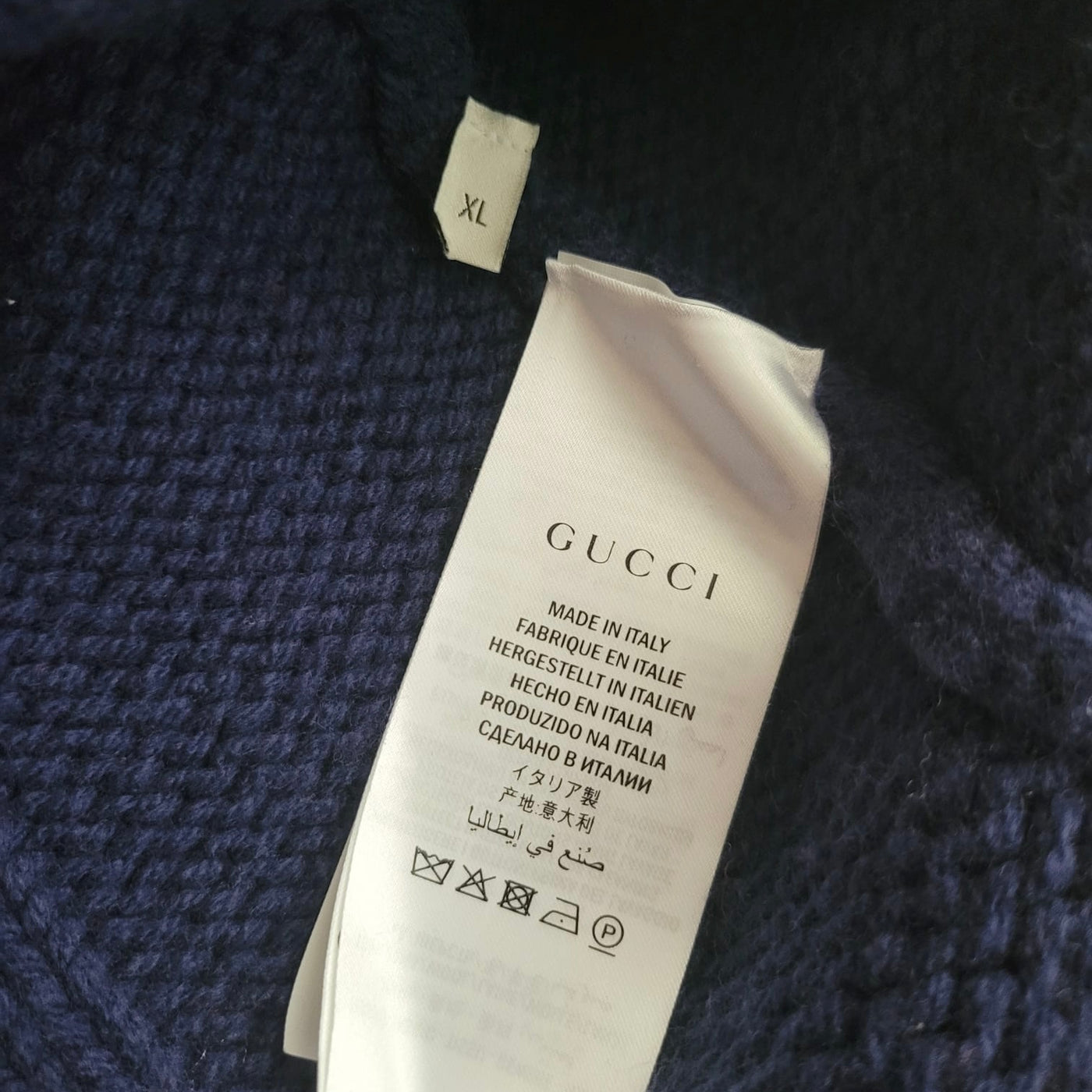 GUCCI OVERSIZED CABLE KNIT CARDIGAN SIZE XL