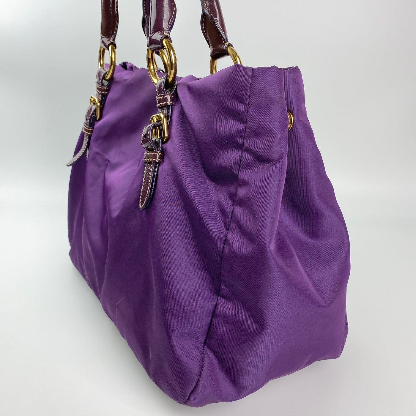 Prada purple best sale nylon bag