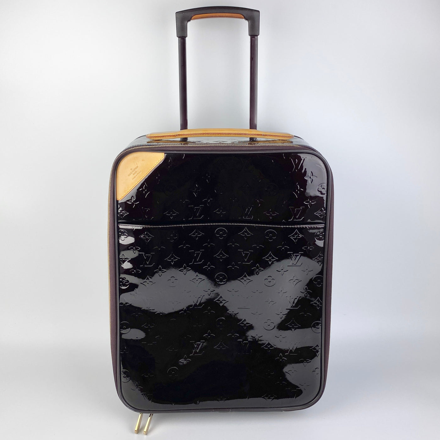 LOUIS VUITTON MONOGRAM VERNIS LEATHER PEGASE TROLLEY LUGGAGE BAG