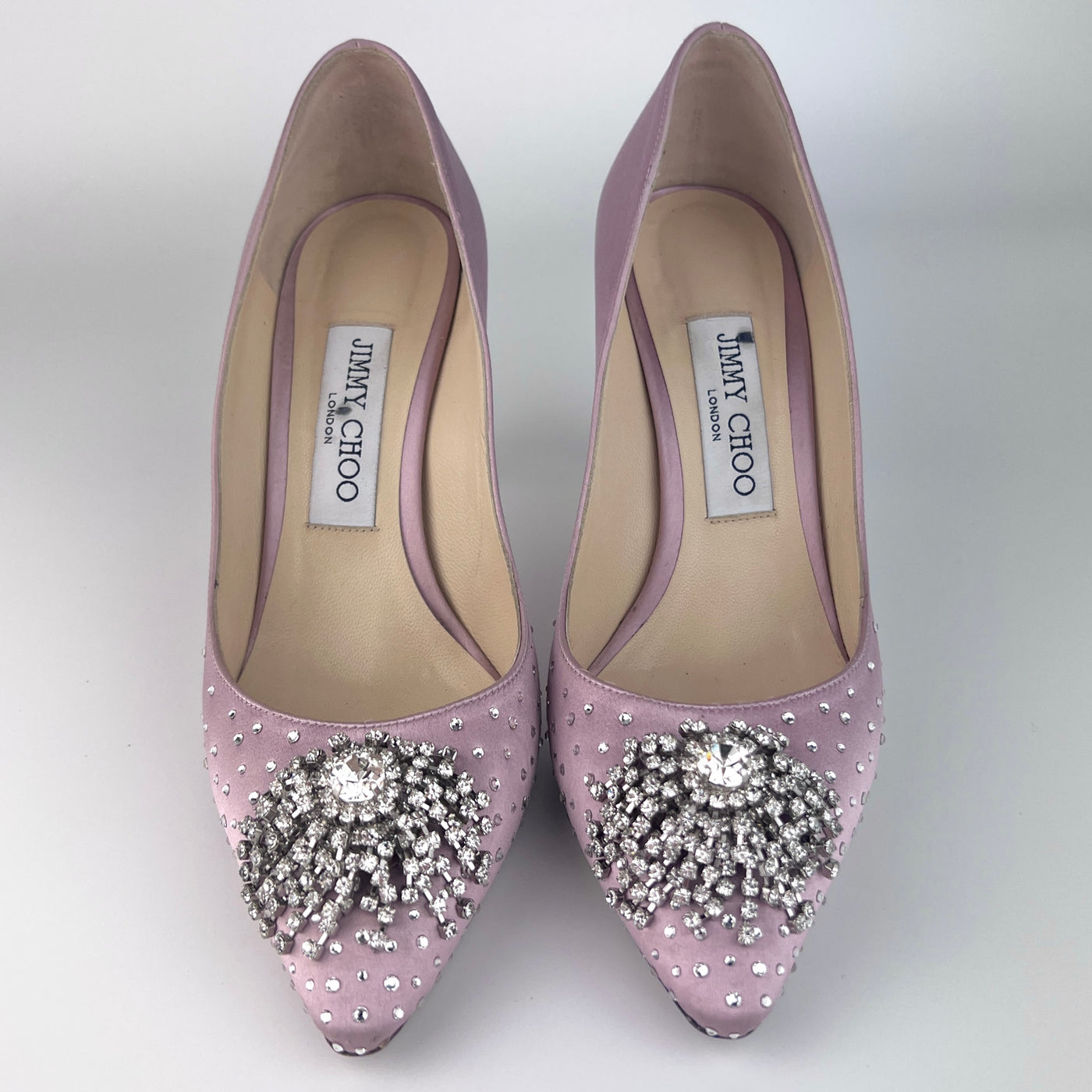 JIMMY CHOO JOAN CRYSTAL EMBELLISHED PUMPS EU 37/ UK 4