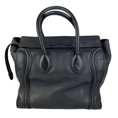 CELINE MINI LUGGAGE LEATHER TOTE BAG