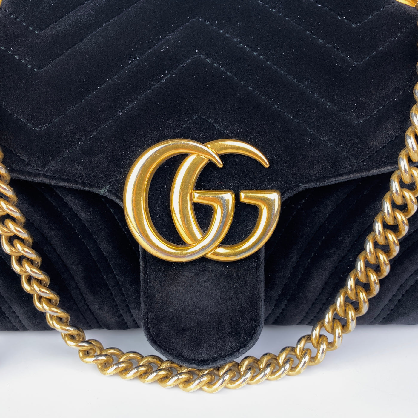 GUCCI MARMONT MEDIUM VELVET BAG