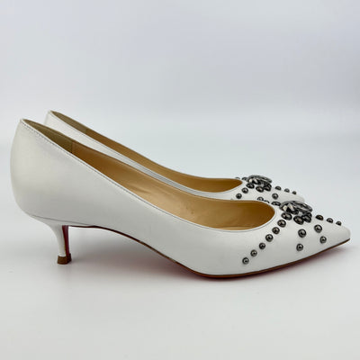 CHRISTIAN LOUBOUTIN DOOR KNOCK KITTEN HEELS SIZE 36/ UK 3