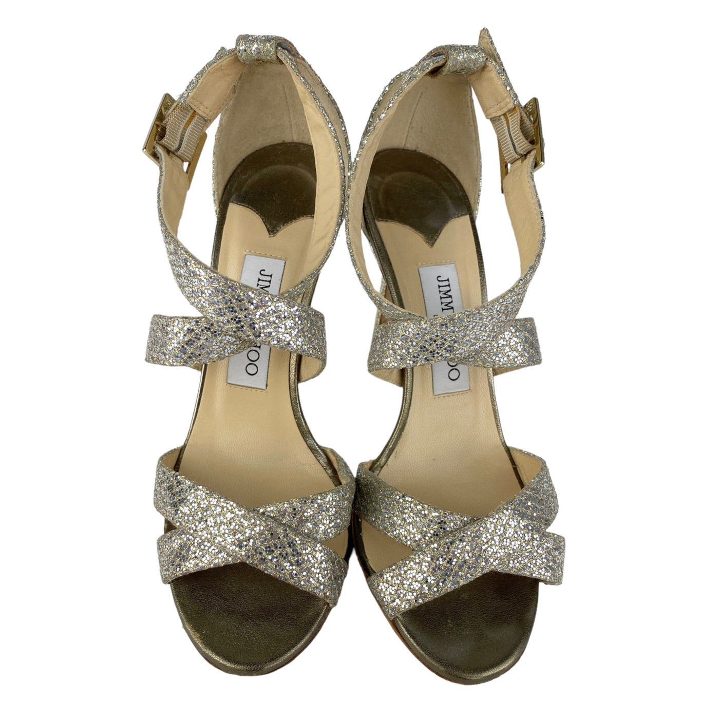 JIMMY CHOO LOUISE SANDALS SIZE 37/ UK 4