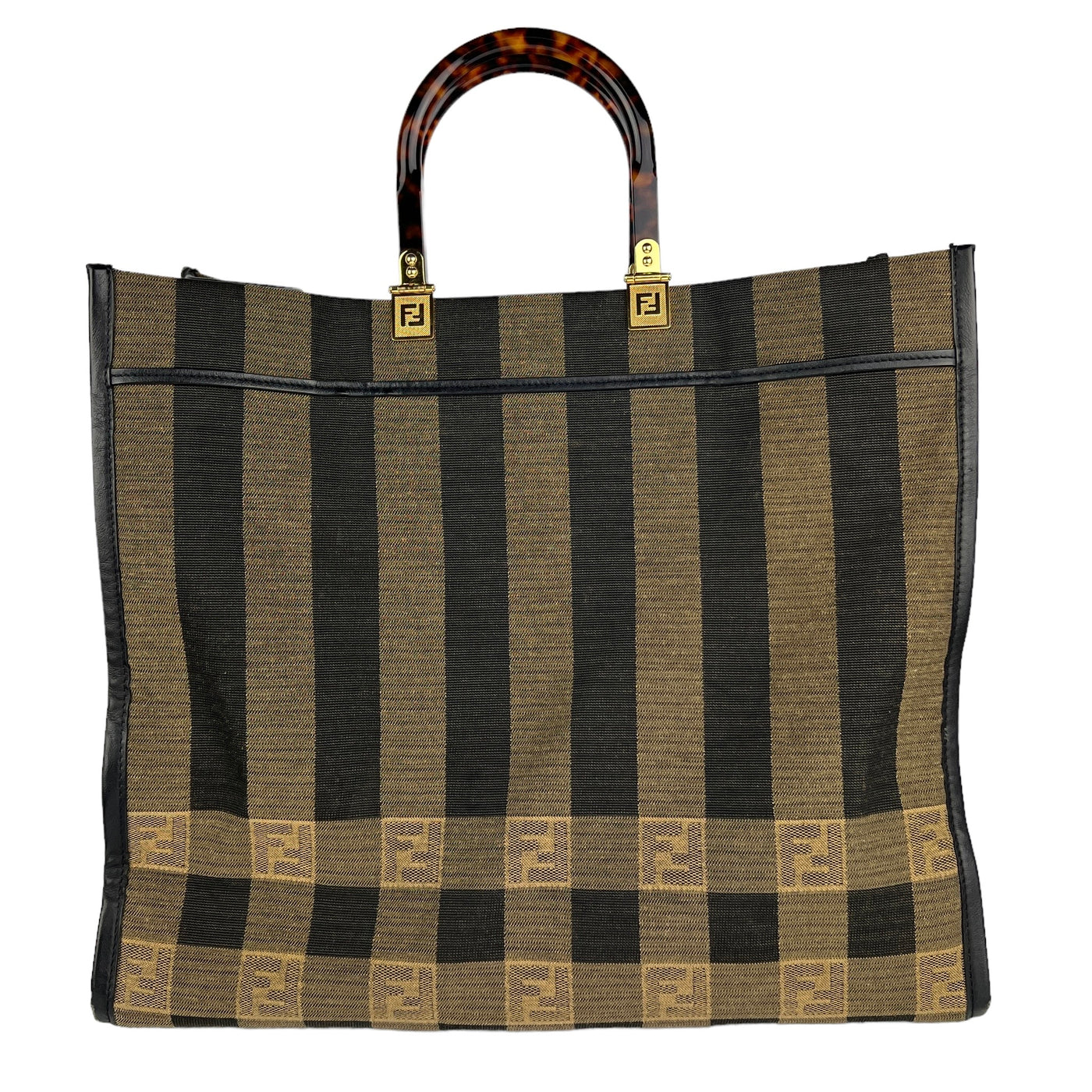 fendi zucca canvas tote bag