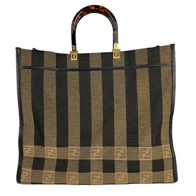 fendi zucca canvas tote bag