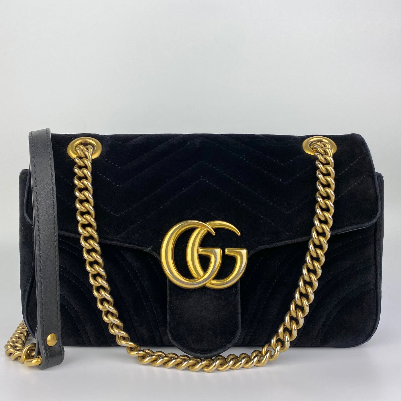 GUCCI MARMONT MEDIUM VELVET BAG