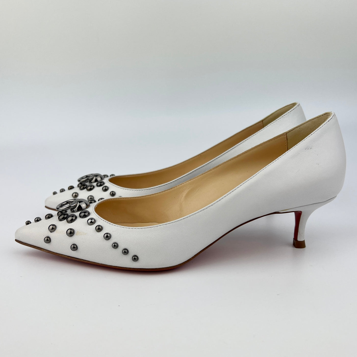 CHRISTIAN LOUBOUTIN DOOR KNOCK KITTEN HEELS SIZE 36/ UK 3