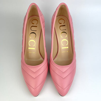 GUCCI CHARLOTTE CHEVRON PUMPS SIZE 36.5/ UK 3.5