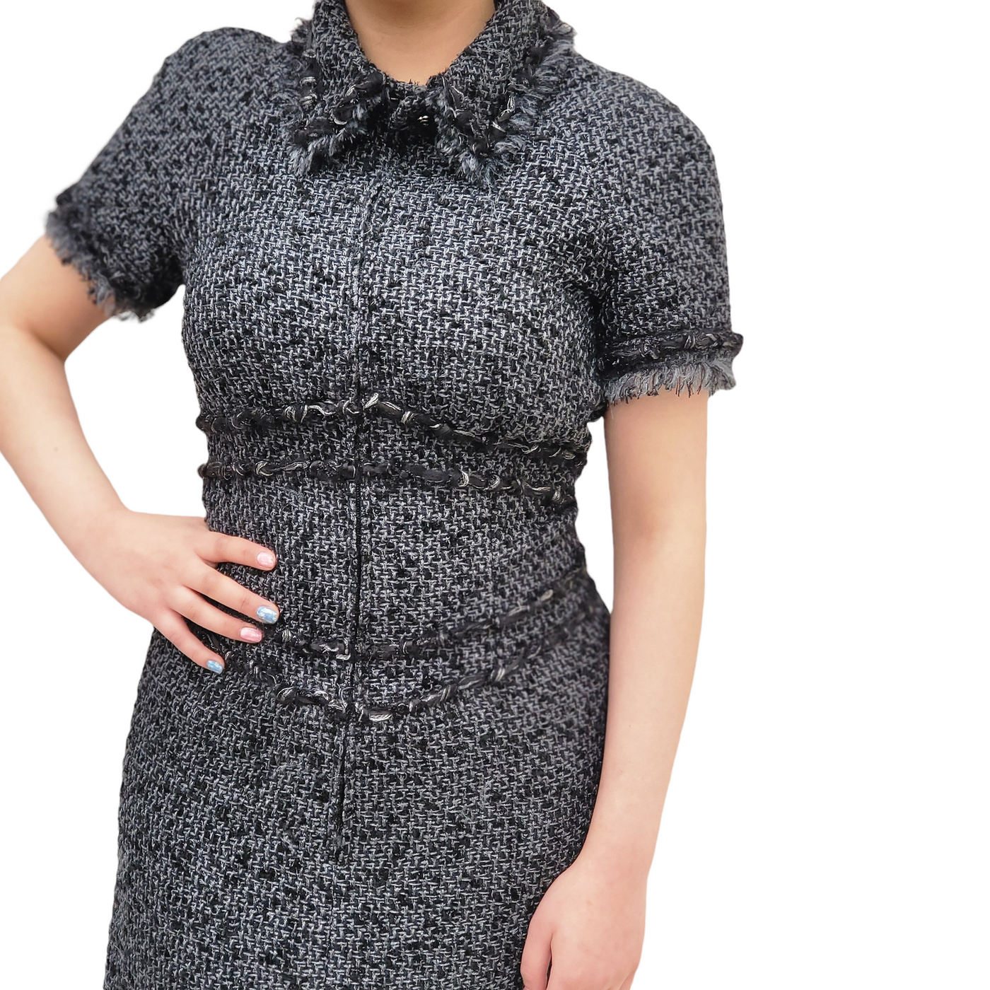 CHANEL TWEED DRESS SIZE 34/ UK 6