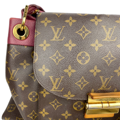 Louis Vuitton Olympe Tote with purple handles 