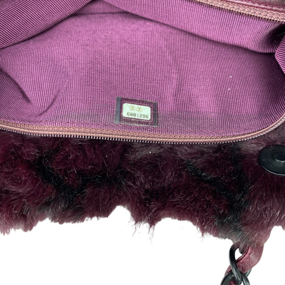 Chanel purple fur handbag serial number 