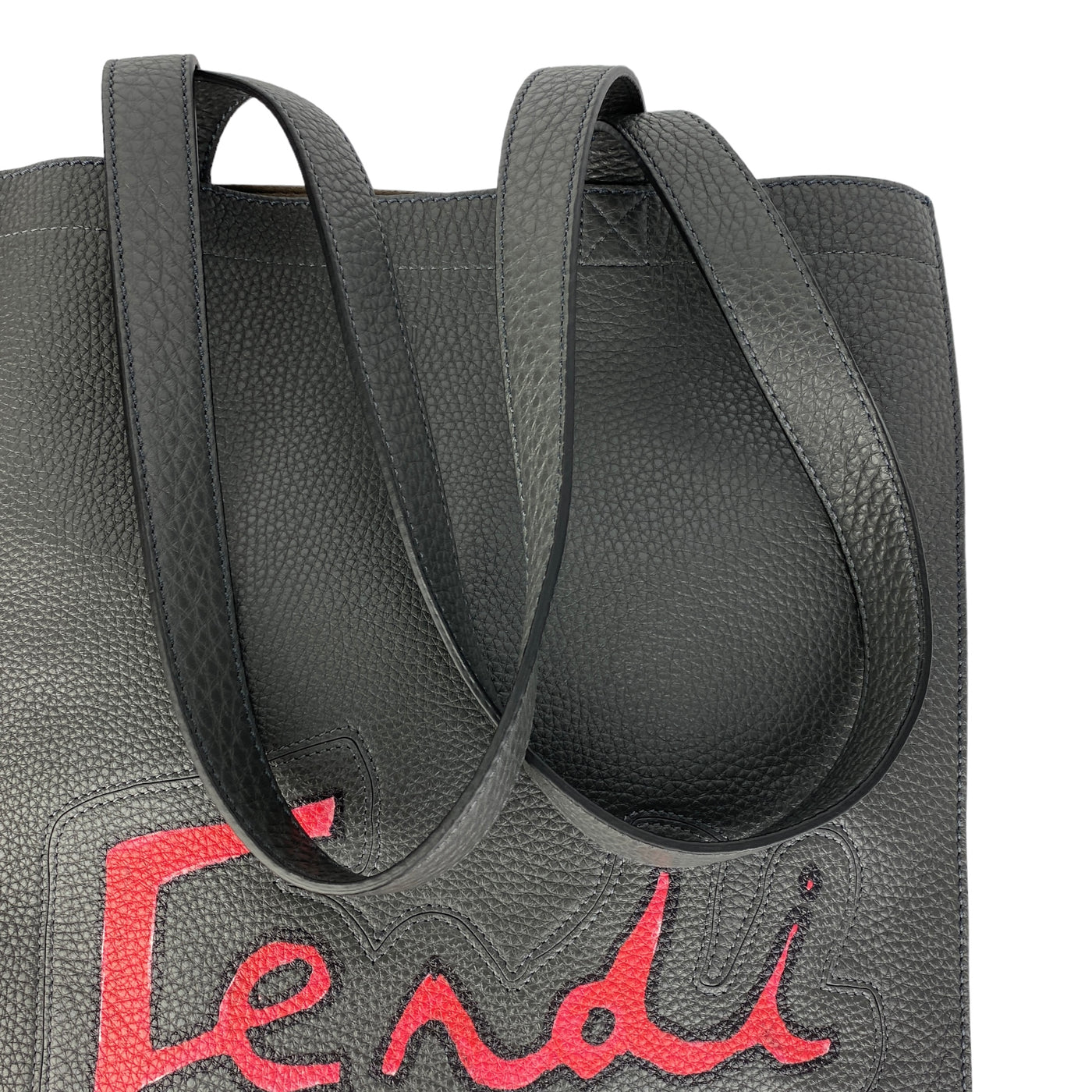 FENDI LOGO SHOPPING TOTE BAG