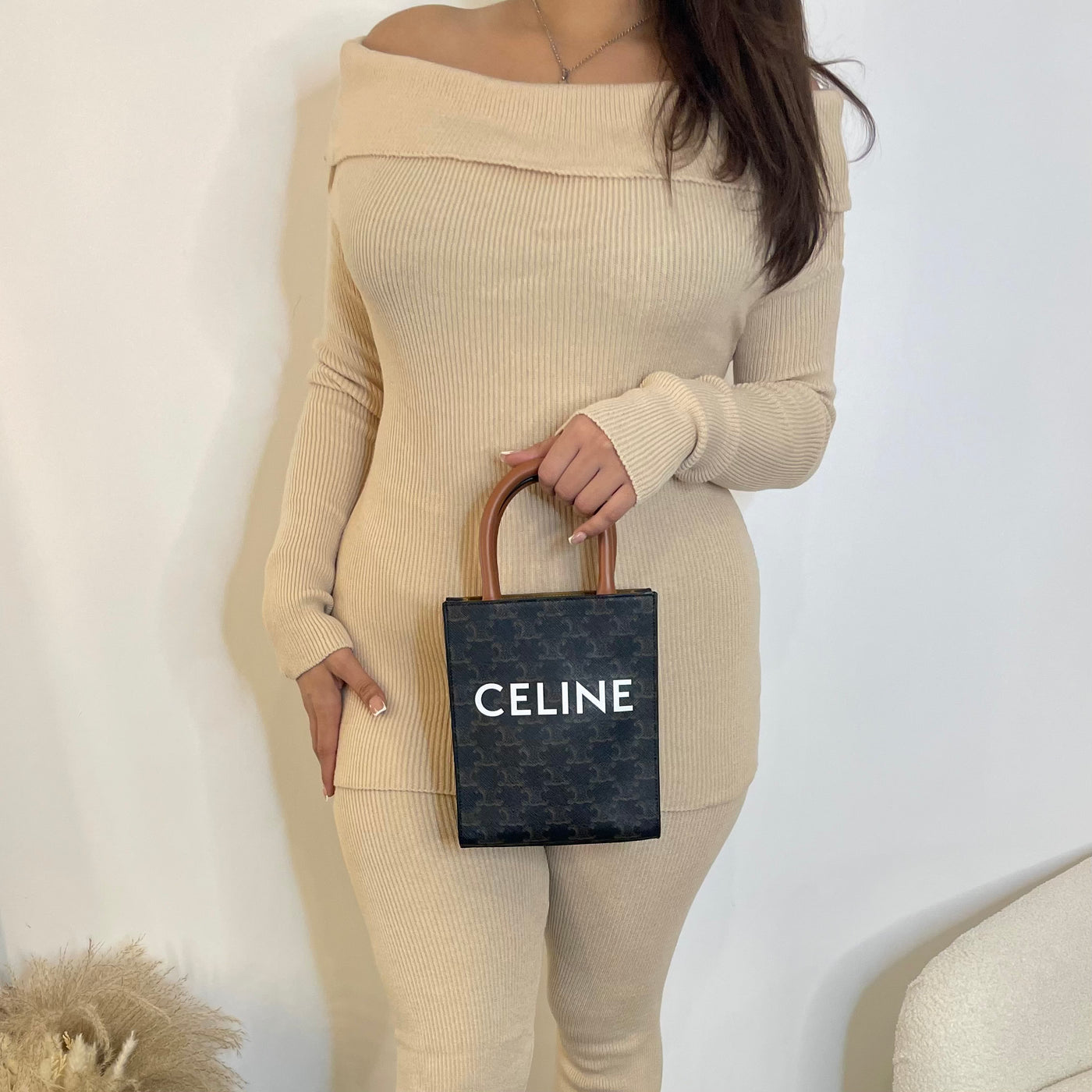 CELINE MINI VERTICAL CABAS TOTE BAG