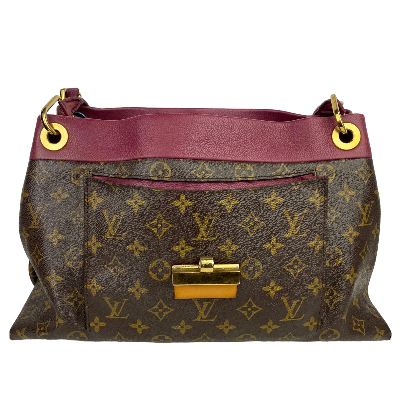 Louis Vuitton Olympe Tote with purple handles 