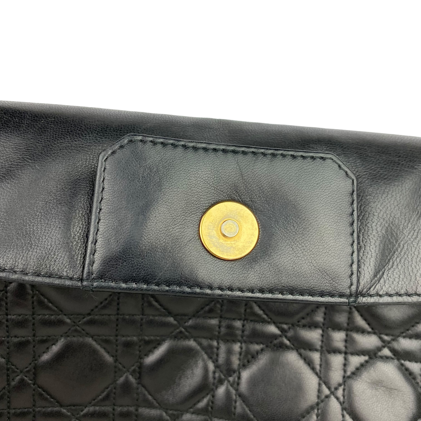 Christian Dior Cannage Vinatge Shoulder Bag close up